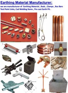 Earth Material copper MS GI Rod   clamps test point Cad welding Air terminal Maxi Clamp Bus Bar Lightning Protection earth pit  supply and services