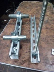 Unistrut channel conduit clamps threading Rods