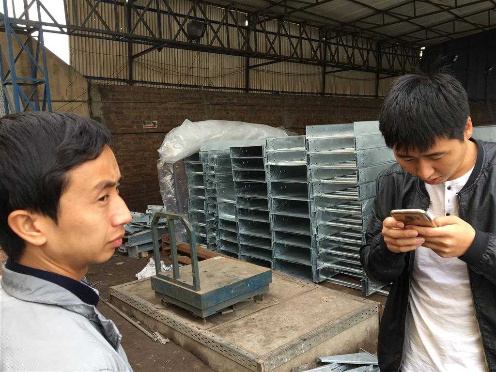 cable tray inspection Orange Line Tray order Lahore by china Railway Team