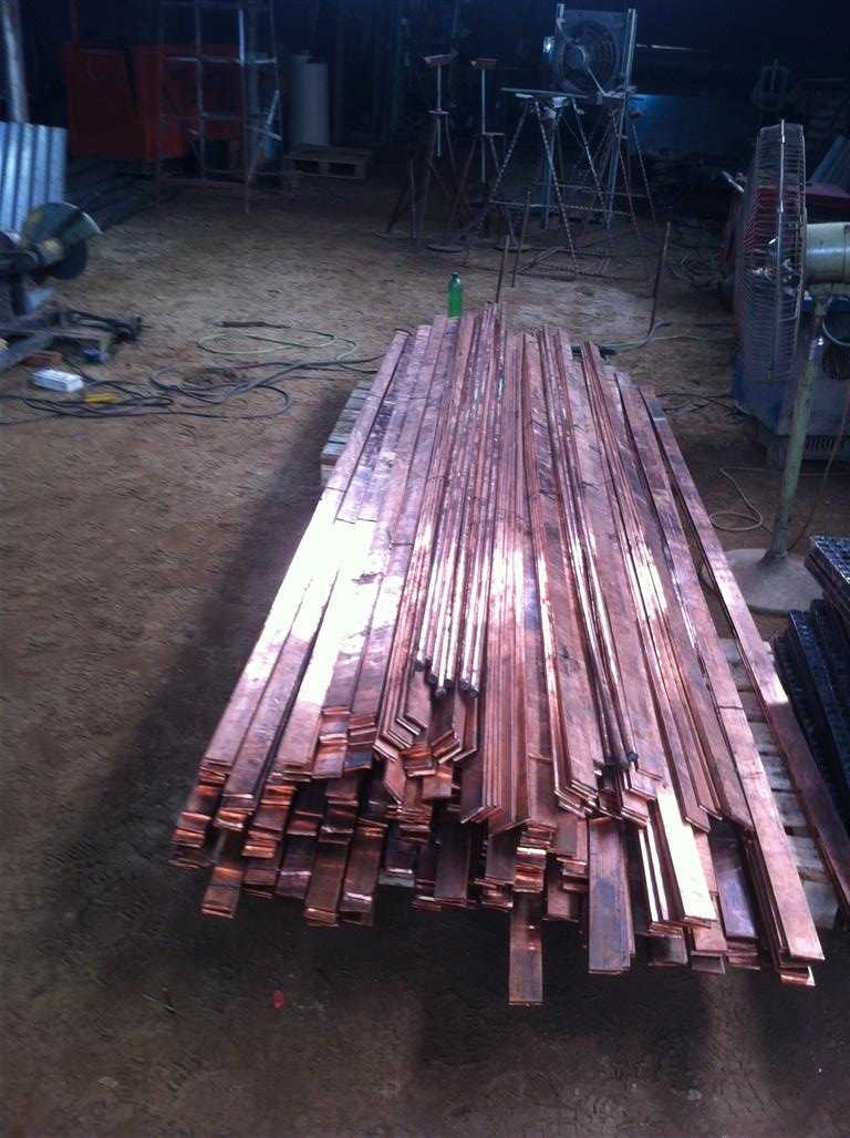 copper Bus Bar strip for Earthing Lightning