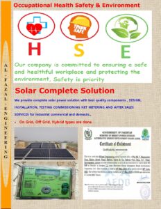 Al-Fazal Engineering (PVT) Solar Solutions