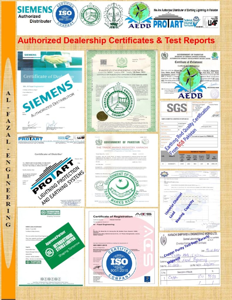Al-Fazal Engineering (PVT) Certifications