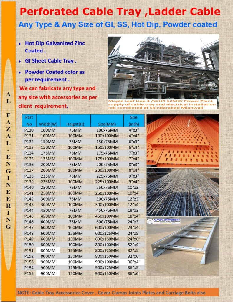 Al-Fazal-Engineering-PVT-Cable-Tray