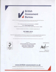 ALFAZAL ISO 9001-2015 CERTIFICATE