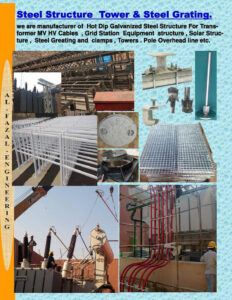 Steel Support Overhead Line