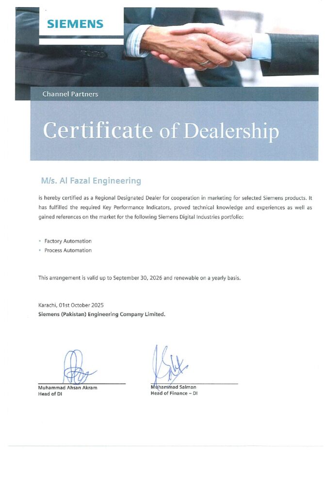 siemens dealer in pakistan